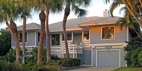 Tampa, Fl house with palm trees